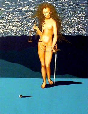 Deusa da Justiça, por Dalí