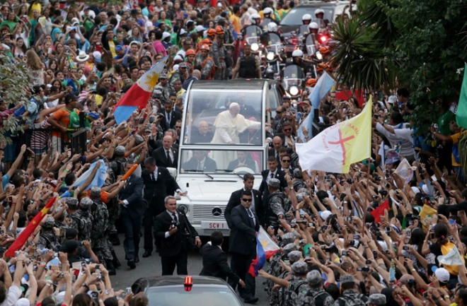 POPE FRANCIS VISITS RIO DE JANEIRO