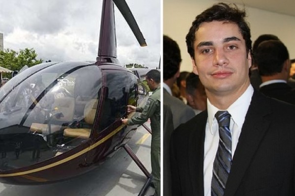 O helicóptero do deputado Gustavo Perrella